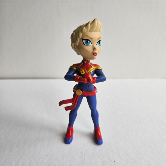 Marvel Other - Marvel Captain Marvel Carol Danvers 5 Inch Stylized Action Figure Blue Red Gold